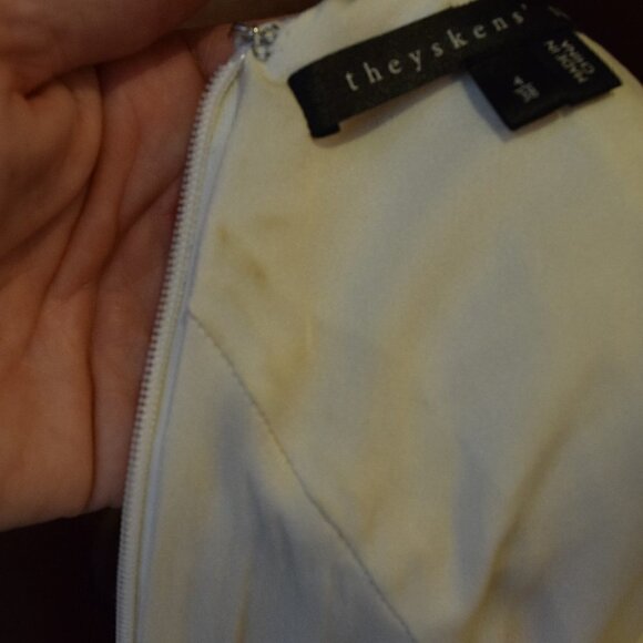 Theyskens' Theory Dystie Feckle Mini Dress 4 Ivory Boucle Tweed Fit And Flare - Picture 15 of 15